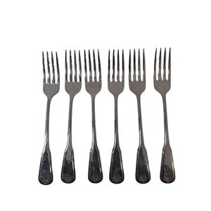 Oneida WM Rodgers Deluxe Colonial Mood Stainless Flatware Dinner Forks Set Of 6